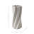 Modern Sculptural Porcelain Vase With Twisted Ribbed Texture And Contemporary Art-Inspired Design For Decorative Accent Display In Living Room Or Entryway Decor Styling-1125267551
