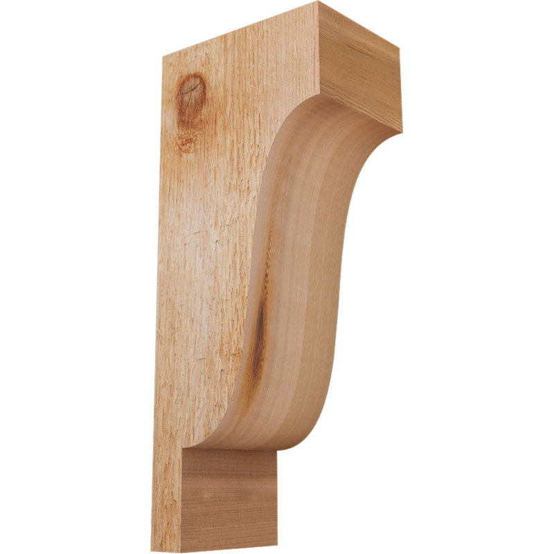 Newport Corbel, H 14 po x l 4 po x P 6 po, Cèdre rouge, Sciage brut