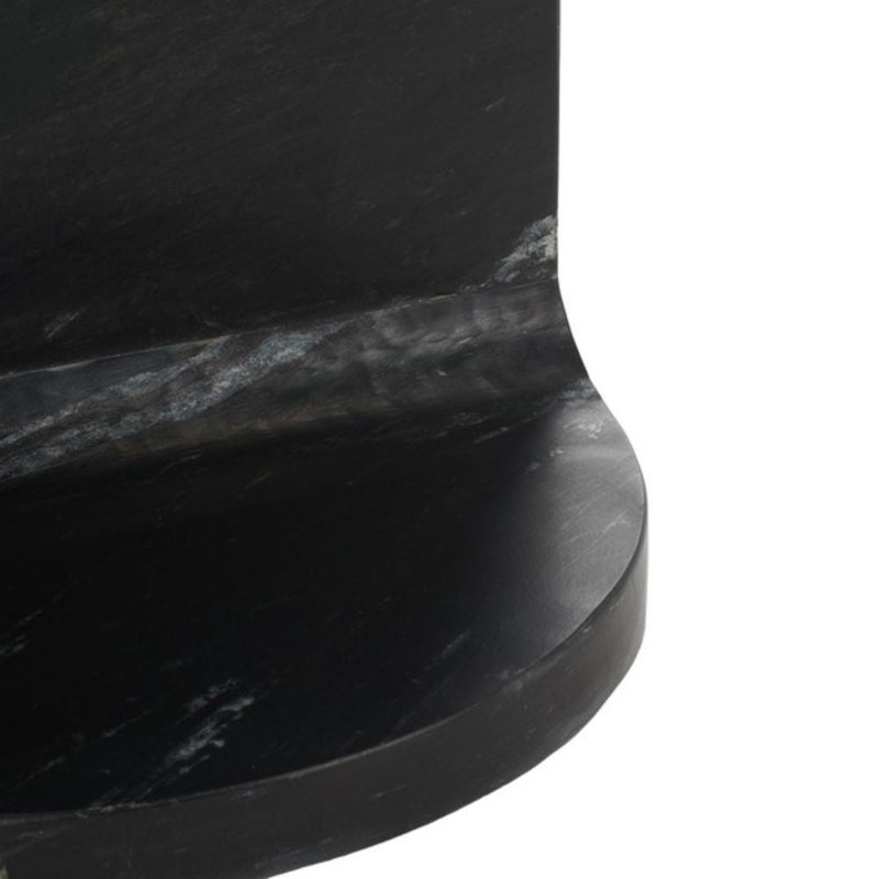 Hatteras Marble End Table, Black