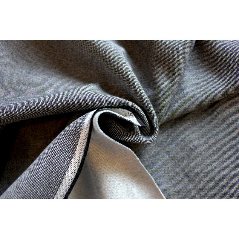 Uni Collection 100% Cotton Room Darkening Curtain Single Panel, 142cm Width x 315cm Drop, Black