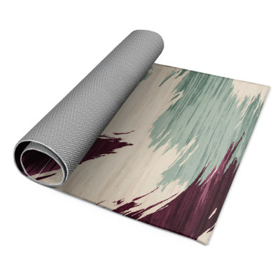 Tapis intérieur et extérieur beige Watercolor
