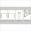 Table basse Minimalist Modern - Plateau en verre renforcé transparent, pieds en acier inoxydable, facile à nettoyer et durable pour le salon