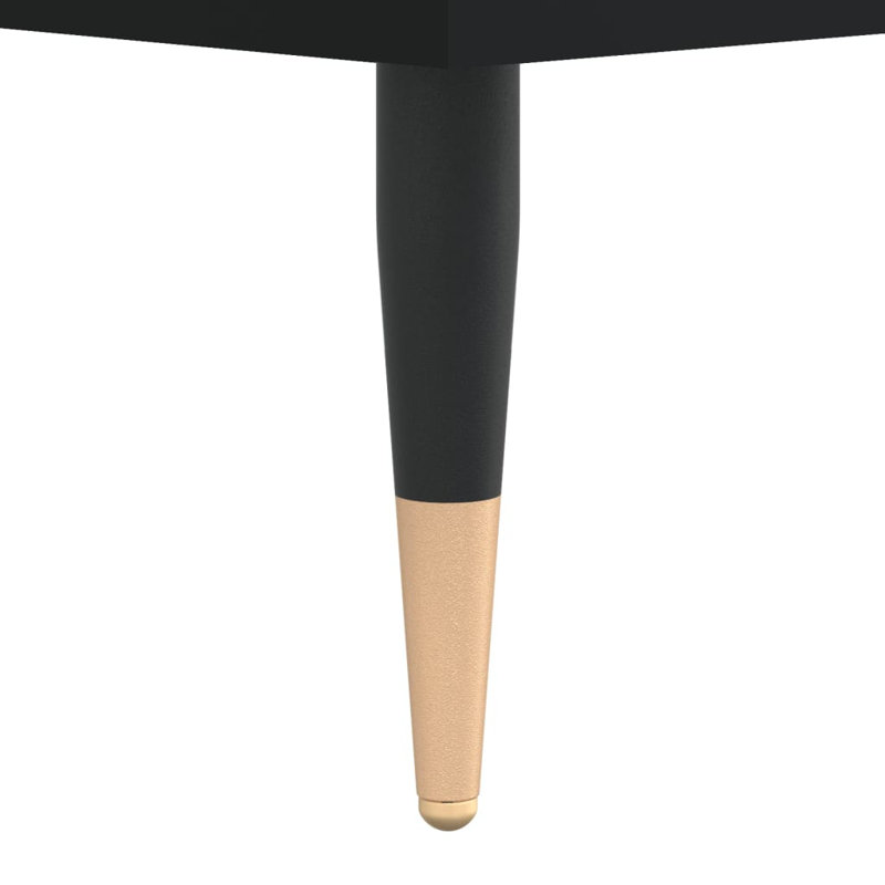 Plainsboro Solid Wood Bedside Table, Black, Individual