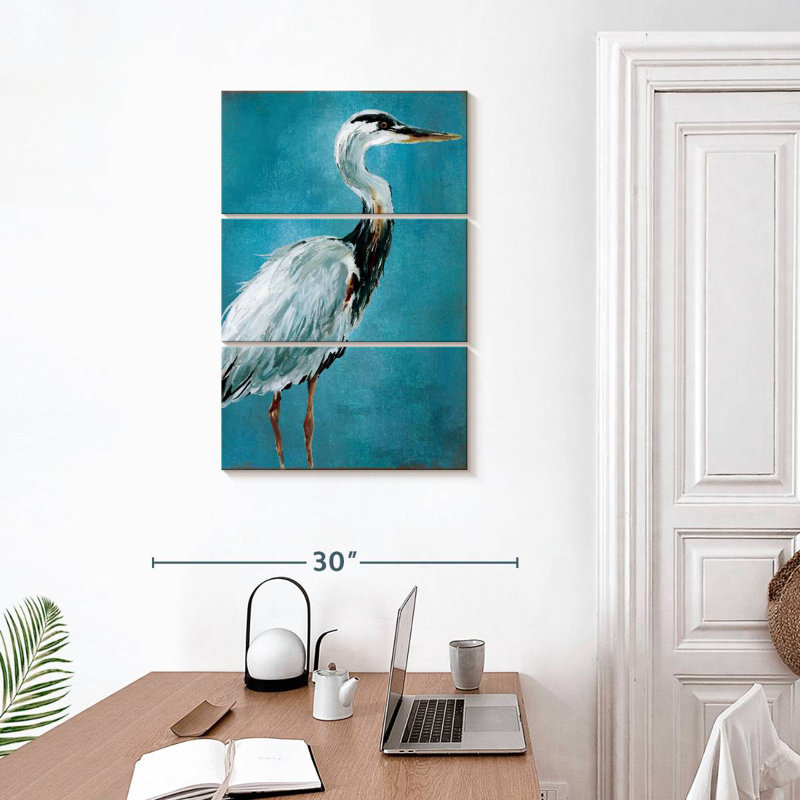 Brampt Great Blue Heron I, 32" H x 20" W