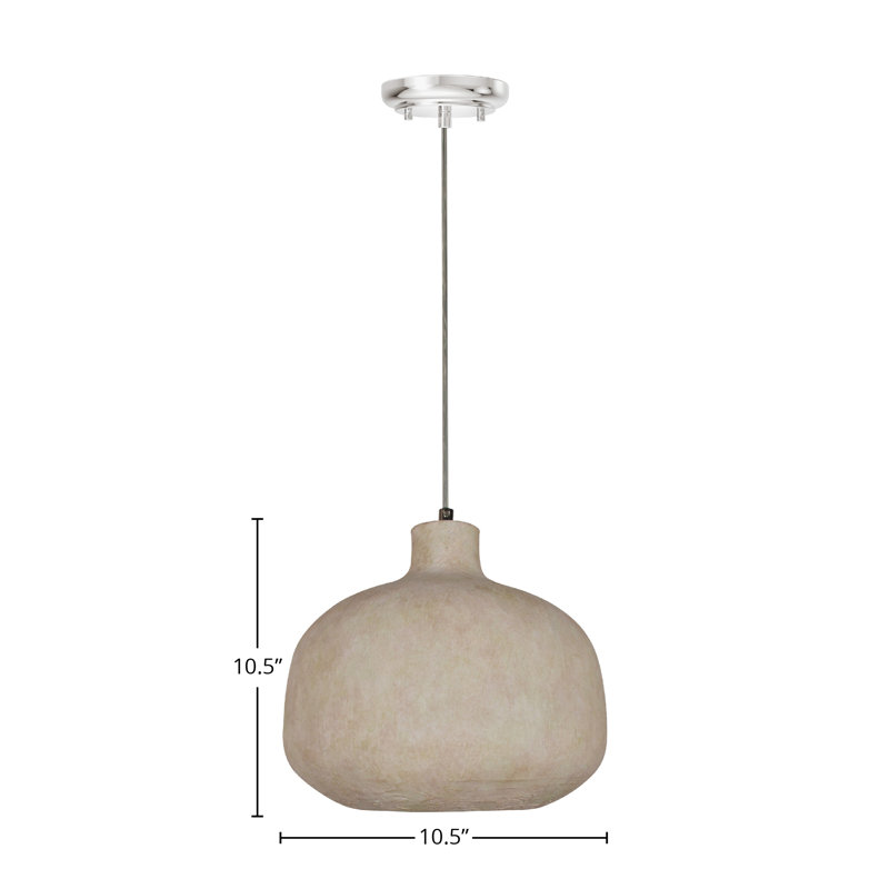 Luminaire suspendu en résine Vyola, albâtre antique