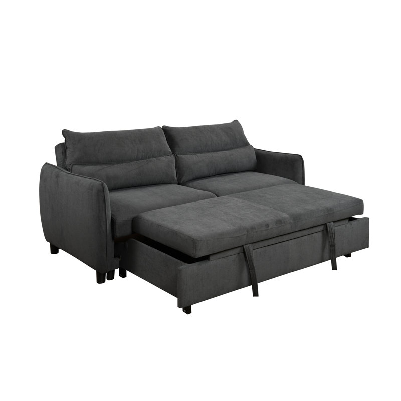 Canapé, Mélange de polyester gris foncé