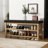 Elegant Rubberwood Frame Shoe Storage Bench-876445461