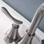 Robinet de salle de bain central 4 po avec bonde escamotable Robinet de lavabo 2 trous à deux poignées avec bec pivotant-80014460