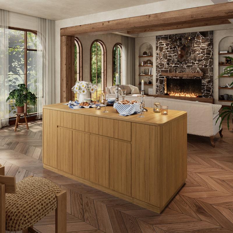 74.8" Large Kitchen Island