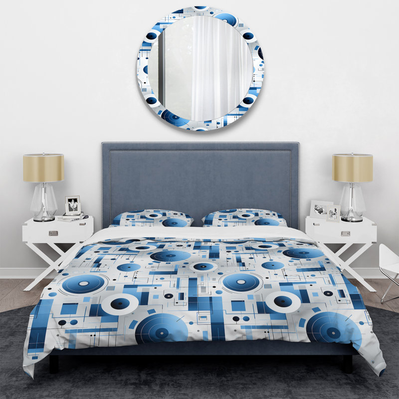 Ensemble de housse de couette Jurriaan, Housse de couette pour grand lit et 2 taies décor