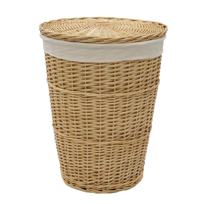 Hand Woven Wicker Laundry Hamper