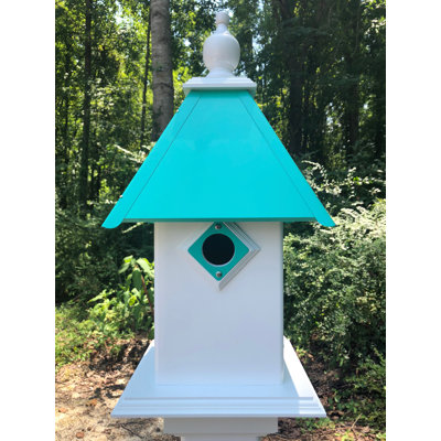 Chadron 22'' H x 13.25'' W x 13.25'' D Post Birdhouse