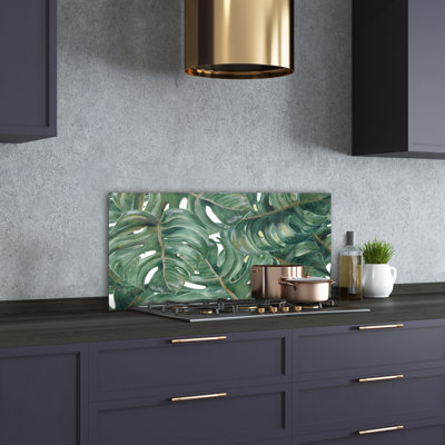 50cm W x 100cm L Glass Peel and Stick Panel