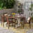 Preston 6 - Person Acacia Wood Patio Dining Set with Rectangular Table