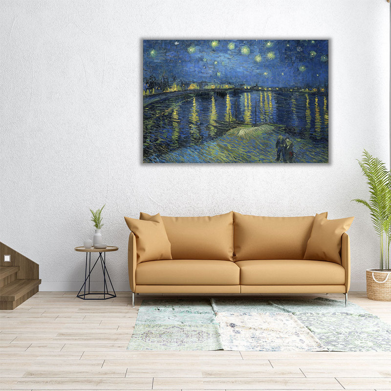«Starry Night Over the Rhone», 1888 - reproduction d'art sur toile