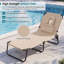 Longin Outdoor Metal Chaise Lounge-1978602227