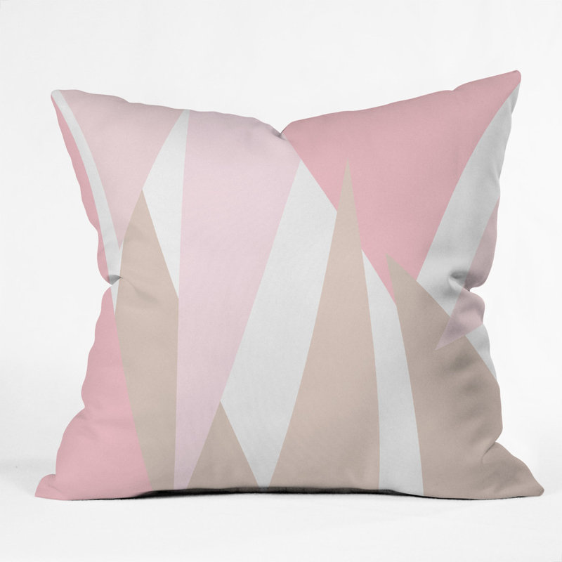 Allyson Johnson Blush Mod Outdoor Throw Pillow, 16" x 16"