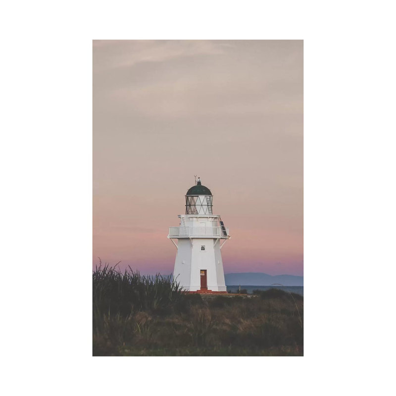 Wapapa Point Lighthouse, New Zealand by Luke Anthony Gramme - Wrapped Canvas Painting, 101.6 cm H x 66.04 cm W x 1.91 cm D