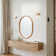 Quebec Solid Oak Oval Wall Mirror