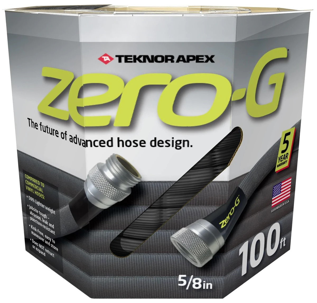 zero-G 5/8 x 100ft zero-G Lightweight, Kink-Resistant Garden Hose 4001-100  & Reviews