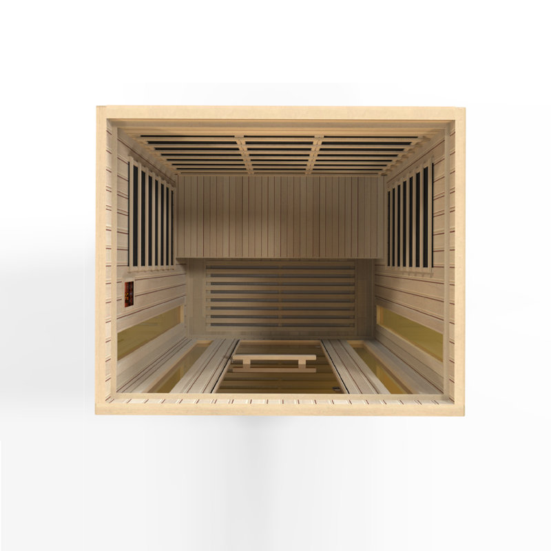 Maxxus 3-Person Natural Canadian Hemlock Infrared Sauna