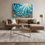 «Coastal Marina Life», art mural sur toile bleue-685403240