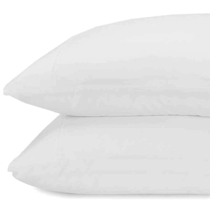 White Cotton Hypoallergenic Standard Pillowcase Set