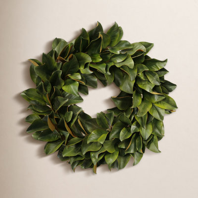 Faux Magnolia Polyester Wreath