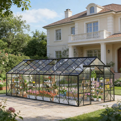 Walk-In Garden Greenhouse With Aluminum Alloy Frame