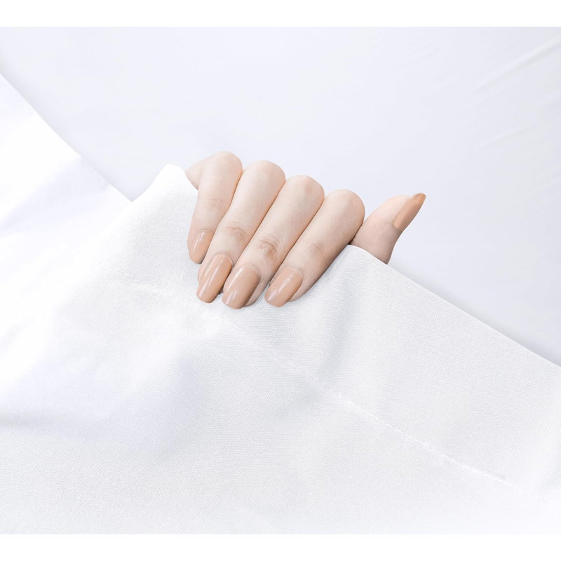 Drap plat - Paquet de 1 (grand, blanc) - Tissu de microfibre brossé doux - Drap de dessus résistant au rétrécissement et à la décoloration - Drap de lit facile d'entretien