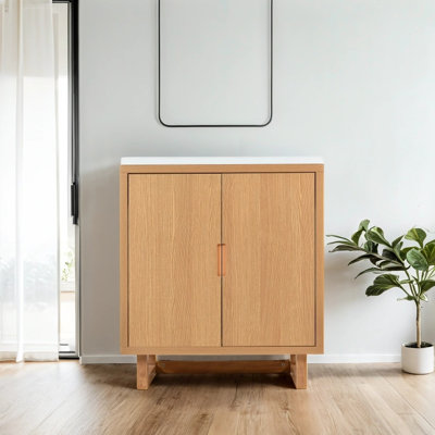 Aguiniga 29.52'' Single Bathroom Vanity with Resin Top