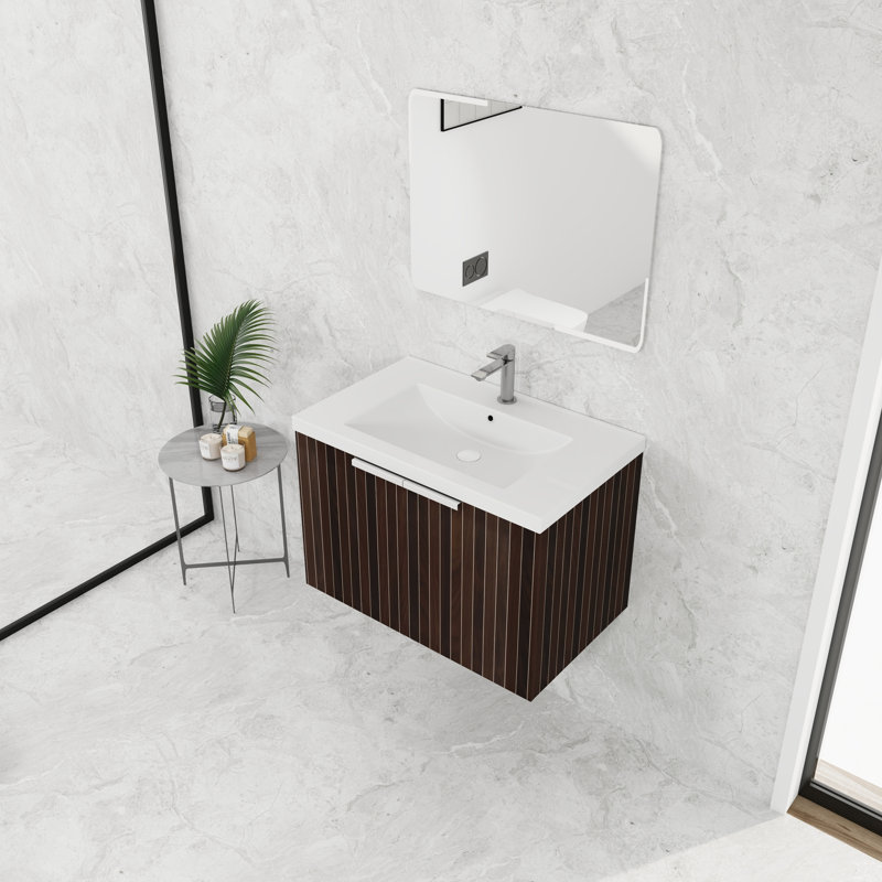 Meuble-lavabo de 30 pouces avec lavabo en résine