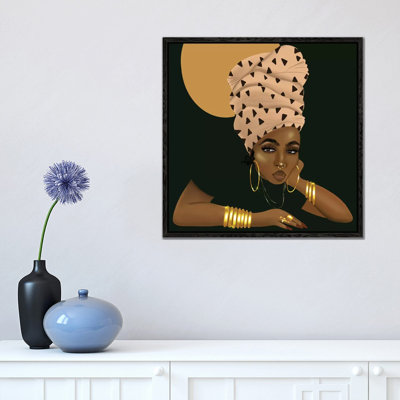 LaShonda And The Headwrap by Zola Arts - Print on Canvas