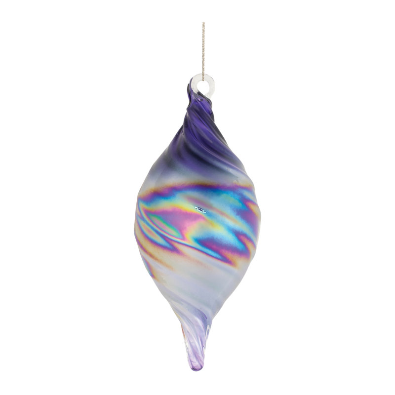 Purple Iridescent Ornaments, Purple