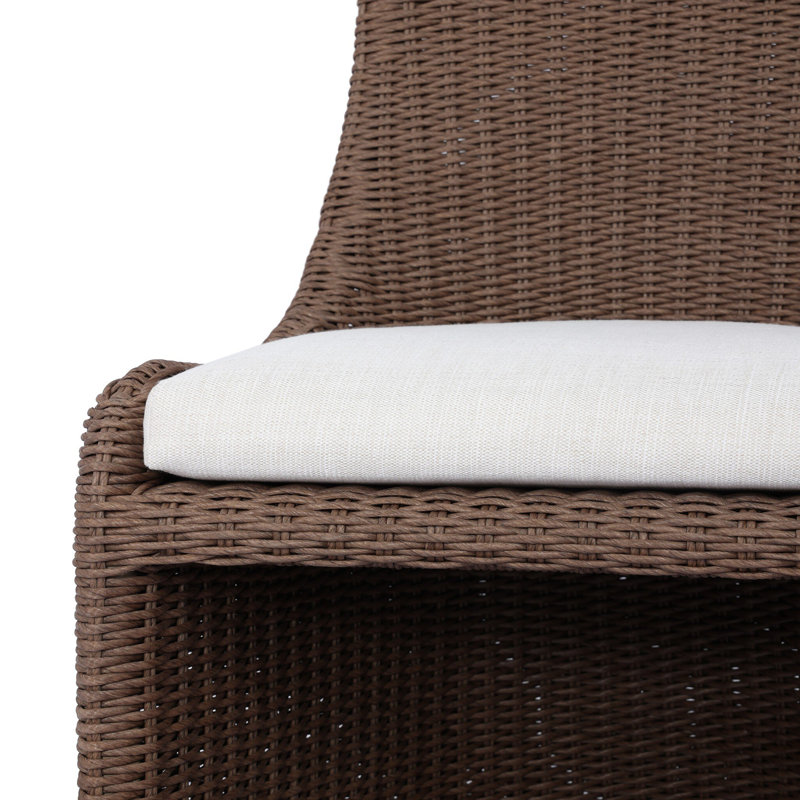 Blaire Outdoor Dining Chair-Arashi Salt, Tanned Weave