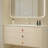 Cream style minimalist bathroom cabinet