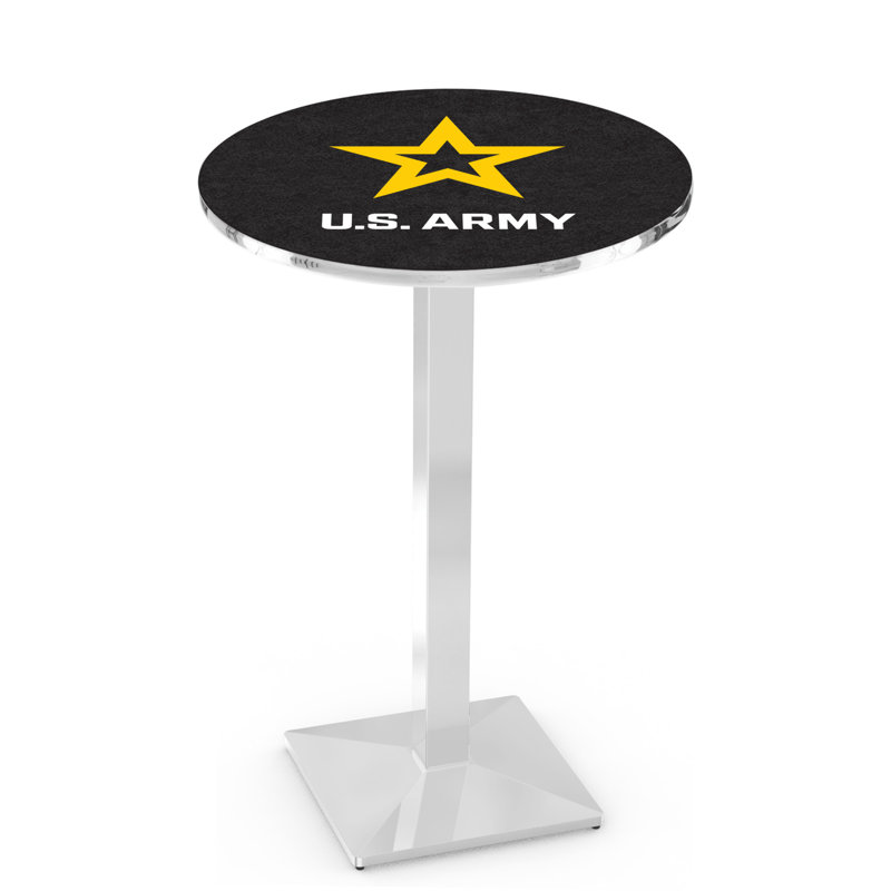 Table bistro militaire, Chrome, Armée des États-Unis