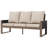 3-Seat Patio Wooden Sofa With Cushions-1472557285