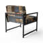 Chaise d'appoint rembourrée Brown-145523415