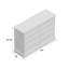 Commode double 8 tiroirs Lana