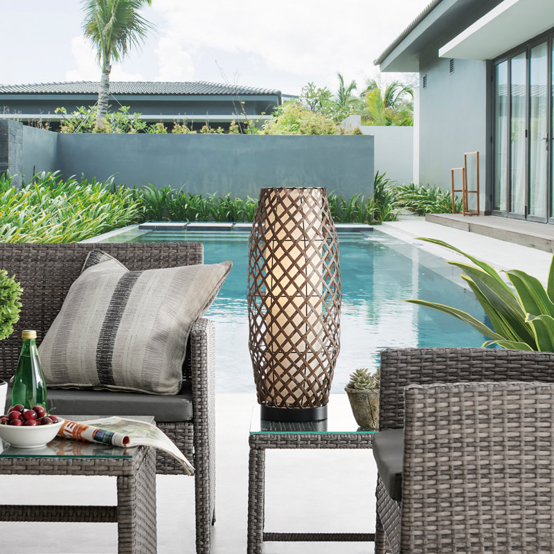 Winterview 23'' Battery Powered Integrated LED Outdoor Table Lamp