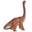Statue de dinosaure brachiosaure à l'échelle du jurassique