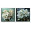Rhododendron blanc, beauté réaliste - ensemble de 2 collages rhododendrons carrés-35599700-35599701