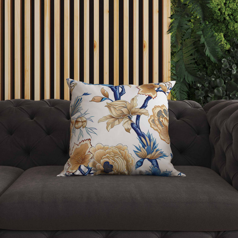 Coussin intérieur / extérieur Vintage Bloom, Carré 26 po