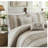 Contemporary Chic Bedding Sets, Polyester Taupe Comforter, All-season Urban Style