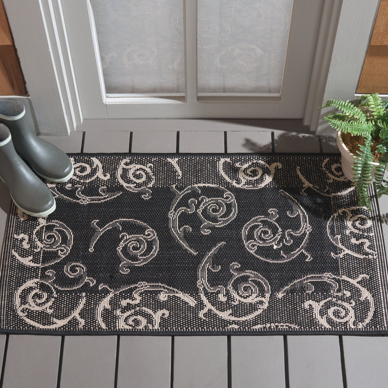 Tapis d'intérieur / extérieur Darryl-James, Rectangle 2 pi x 3 pi 7 po