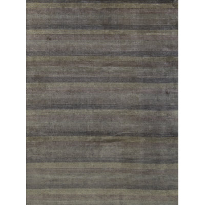 Hand-Knotted High-Quality Black Area Rug