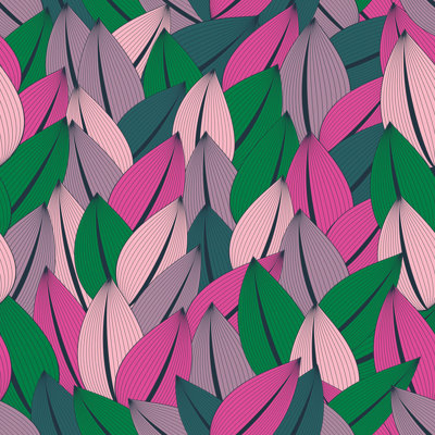 Yulin Fashionable Seamless Pattern - Wrapped Canvas Print