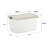 Wham Clip 3x 7L Rectangular Plastic Storage Boxes with Secure Clip Lock Lids. L:39 x W:24 x H:10.5cm Clear/Green Milieu/Stone-107097806