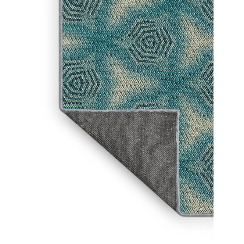 Tapis gris/beige à motifs, Rectangle 6 pi x 9 pi